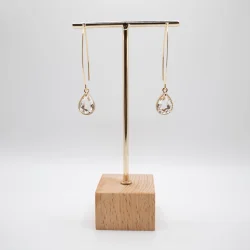 Crystal Drop 18K Forgyldt reringe 