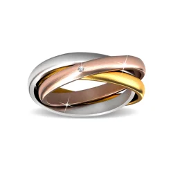 Fingerring med strigsk krystal 