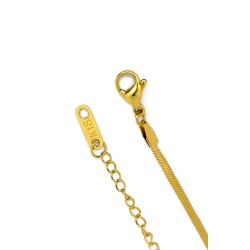 18K guldbelagt flad kde choker  minimalistisk elegance til enhver stil