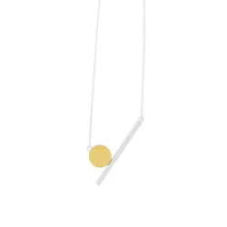 Vanity IN:STORE Adjustable Geometric Necklace Silver &amp; Gold Plating
