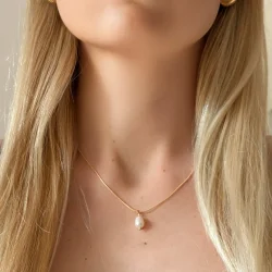 Perlekde 18K forgyldt