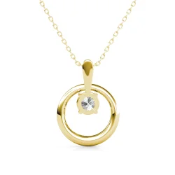 Halskde "Guld" og strigsk Krystal