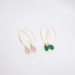 Crystal Drop 18K Forgyldt reringe 