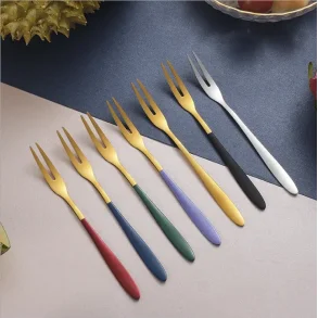 Elegant lille gaffel  perfekt til tapas, forretter og desserter slges af 3 stks.