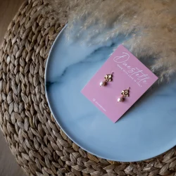 Perlereringe 18K forgyldt