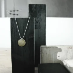 Vanity Adjustable 2 Tone Dot Necklace Silver Plating