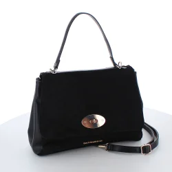 Mellemstor taske med klap. Praktisk, stilfuld og holdbar