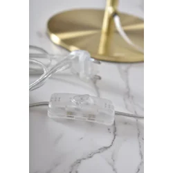 Edmond Satin Guld Lampe 2 Globes 