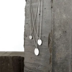 Theia Triple Dot Necklace Silver Plating