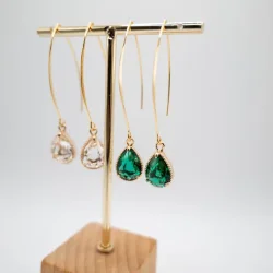 Crystal Drop 18K Forgyldt reringe 