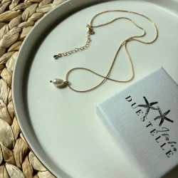 Perlekde 18K forgyldt