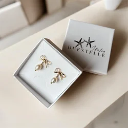 Sljfereringe med ferskvandsperle vedhng