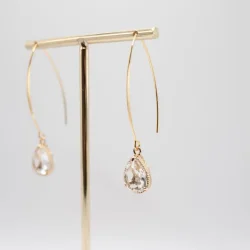 Crystal Drop 18K Forgyldt reringe 