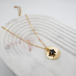 Black star kde 18K forgyldt