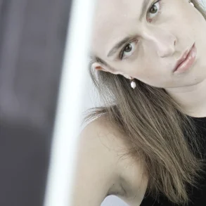 Joy Waterproof Post Pearl & CZ Earring 18K Gold Plating