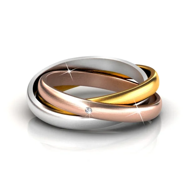 Fingerring med strigsk krystal 