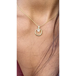 Halskde "Guld" og strigsk Krystal